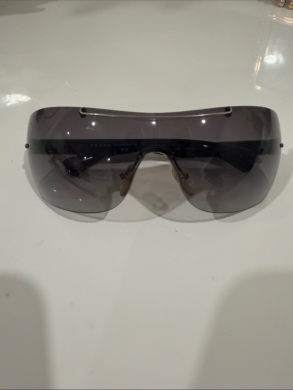 Prada Shield Sunglasses in Smoke